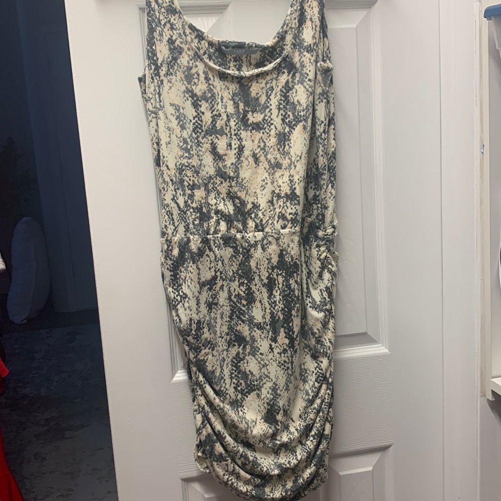 Snake skin cotton dress by tart